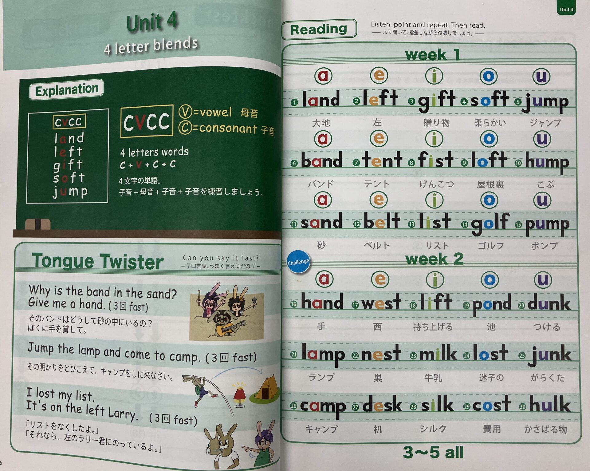 パープルクラスのフォニックスは難しいですが、みんながんばっています。