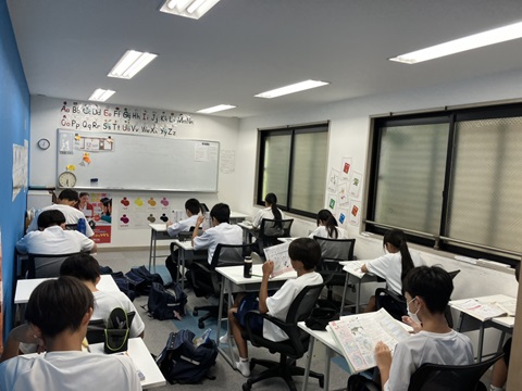 養老町の東部校、早朝勉強会を実施しました（畑野）